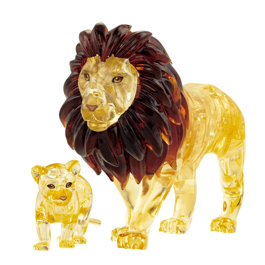 Lion & Cub 3D Crystal Puzzle